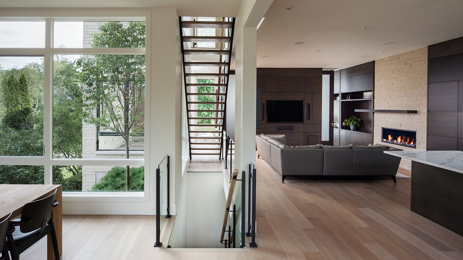 This stylish home in Ottawa, Canada strikes a balance between privacy