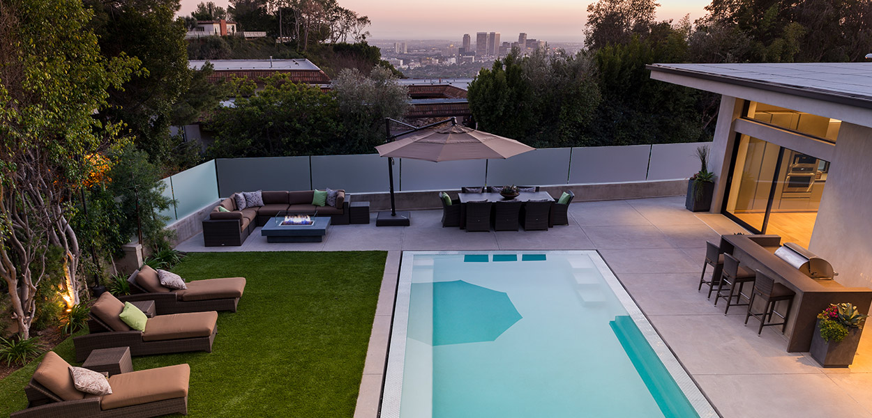 A stylish modern home in Beverly Hills California