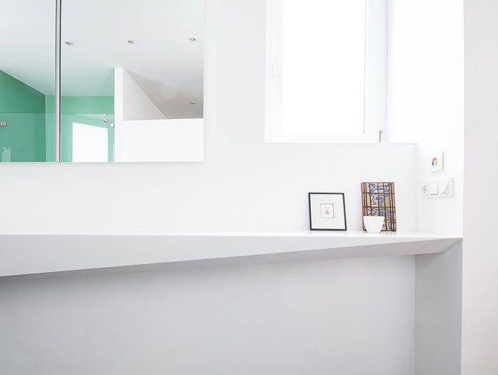 Angular bathroom design