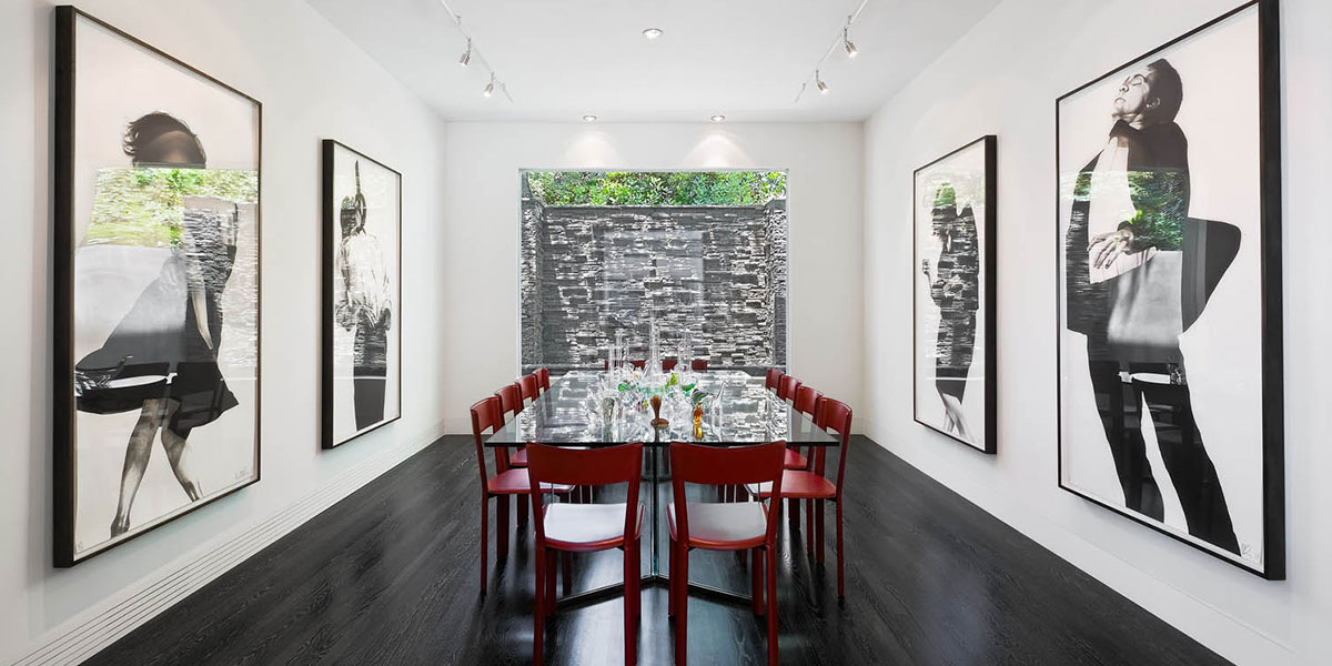 Art Collection In Dining Room