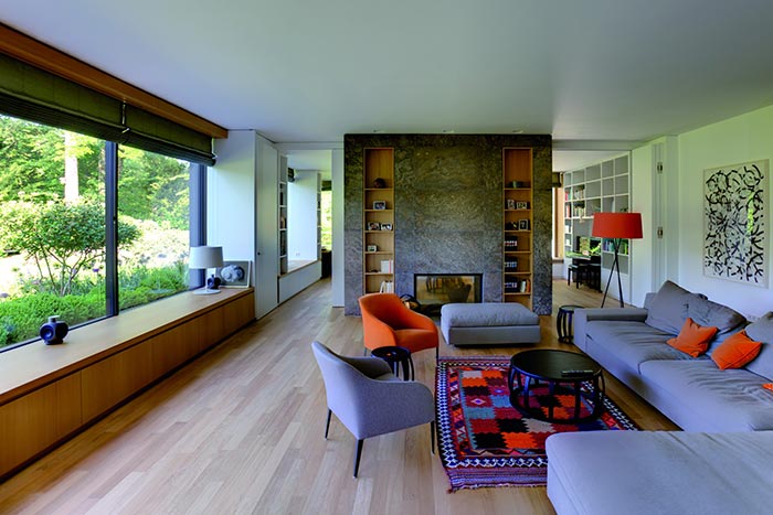 Beautiful Living Room In A Bauhaus Style House In Germany