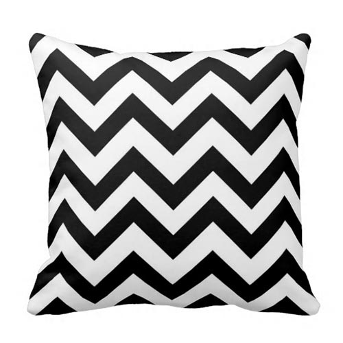 Black And White Chevron Pillow