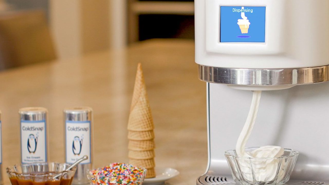 ColdSnap makes soft-serve ice cream from pods in less than 2 minutes