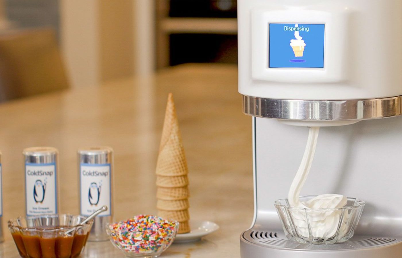 ColdSnap makes soft-serve ice cream from pods in less than 2 minutes
