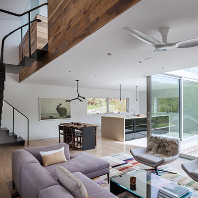 Davis Residence - Modern Living Room And Kitchen