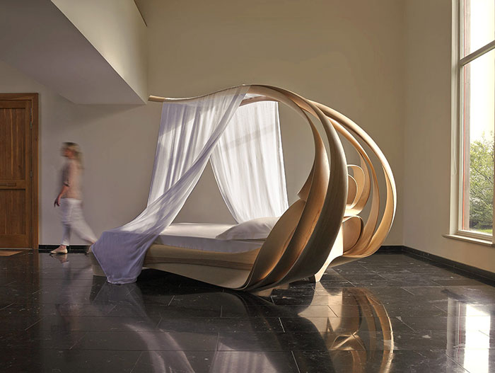 Enignum VI Canopy Bed unique furniture design by Joseph Walsh Studio