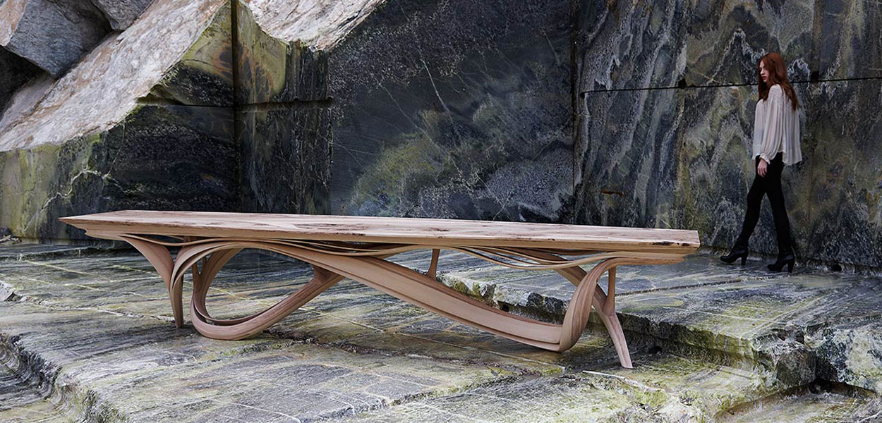 Enignum dining table futuristic furniture design by Joseph Walsh Studio
