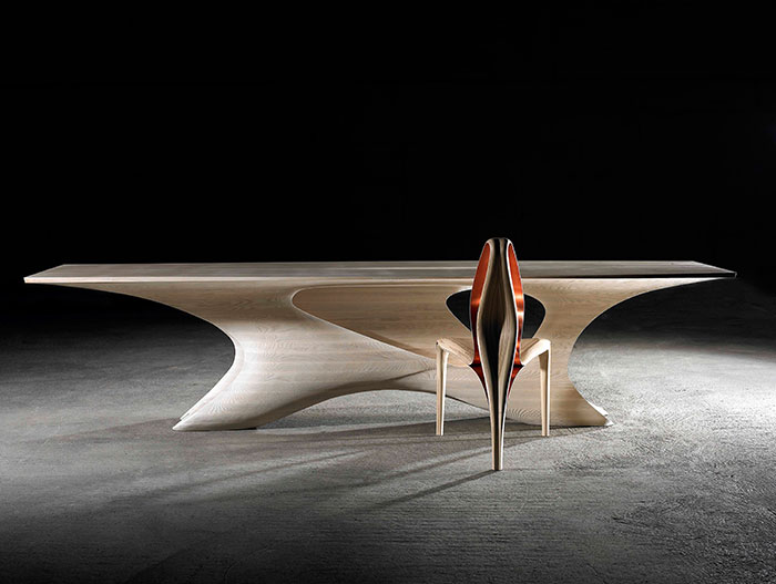 Futuristic furniture design in Ireland