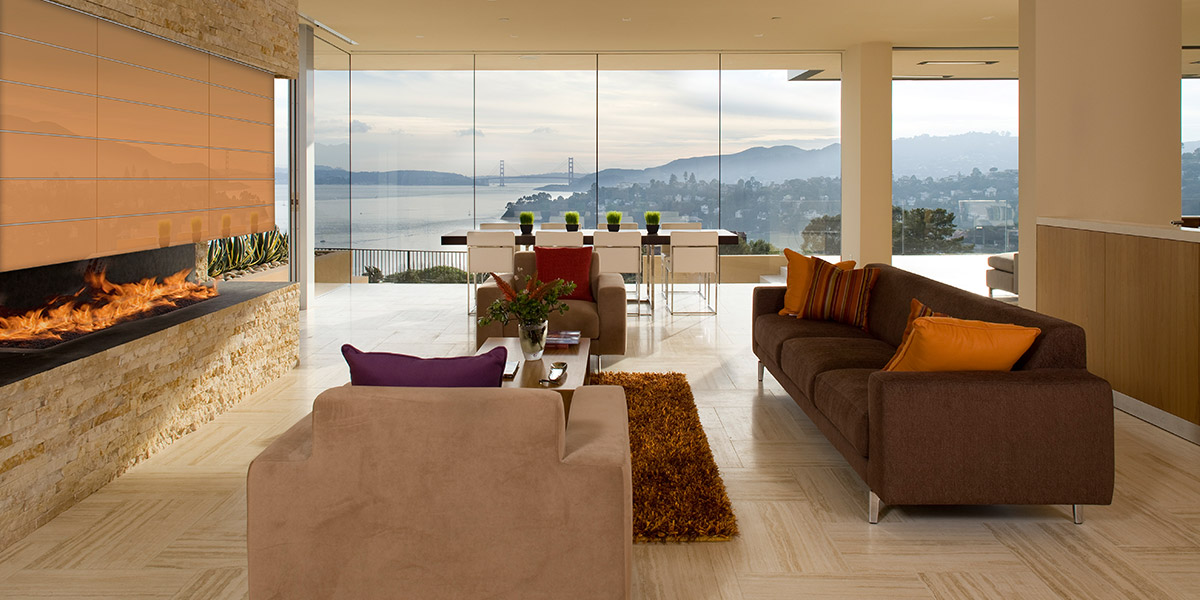 Garay Residence - Modern Living Room With Spectacular Views Of San Francisco Bay