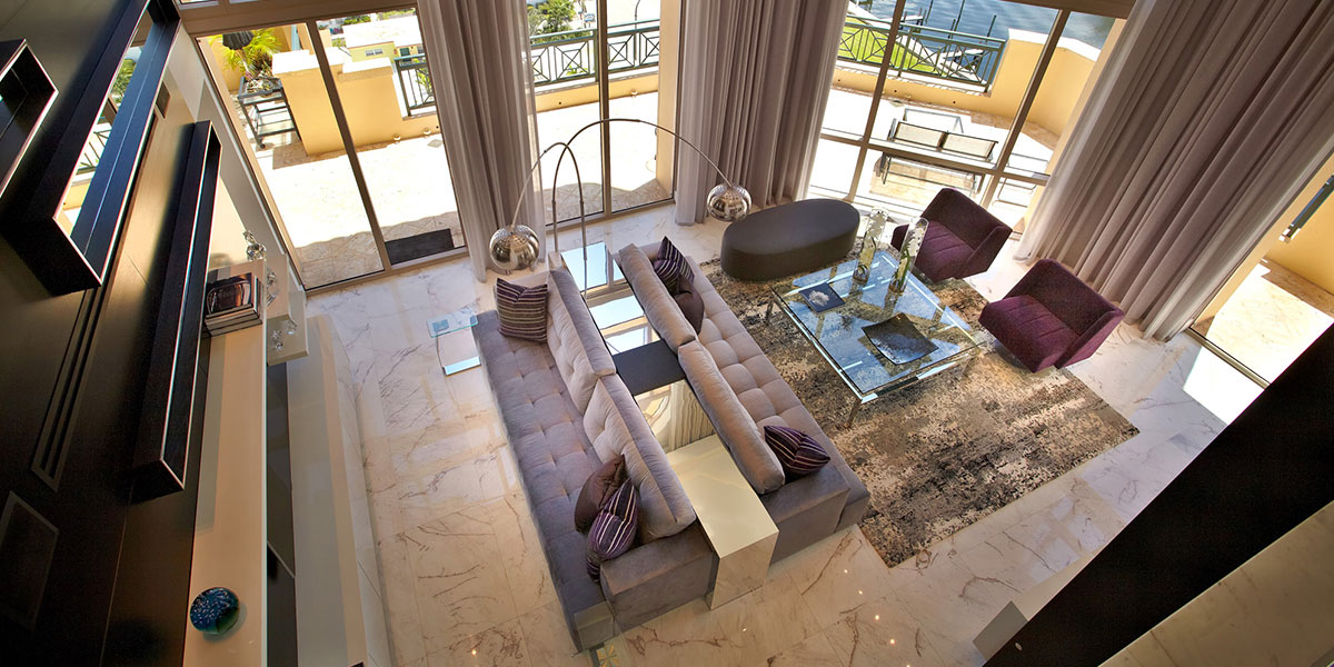 Hollywood Penthouse Luxurious Living Room Design By Pepe Calderin Design