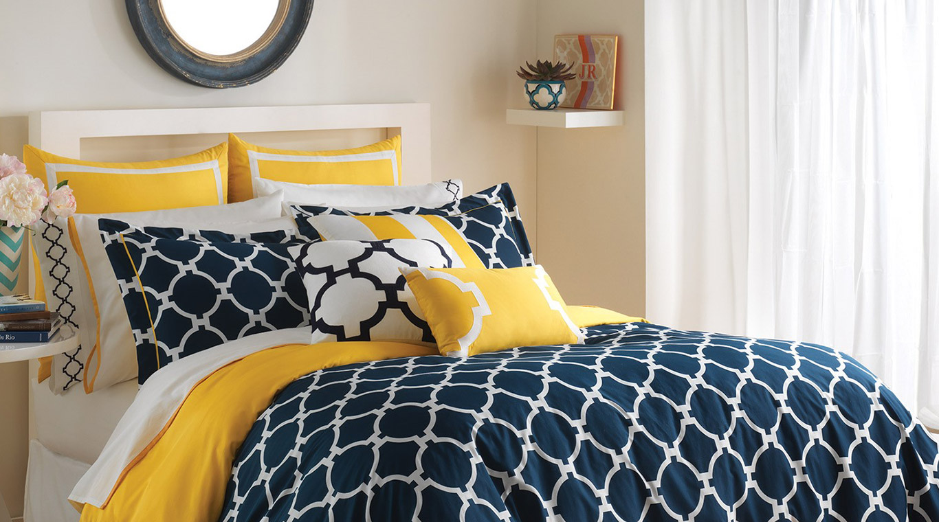 Liven up your bedroom with colorful bedding Colorful bedding