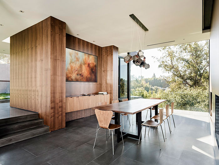 Luxurious Dining Room In A Modern House In Beverly Hills