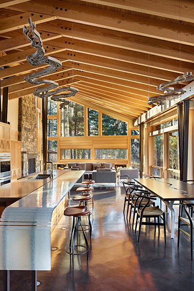 Mazama House Beautiful Kitchen And Dining Room