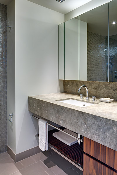 Modern Bathroom In A Stunning Duplex Located In Manhattan