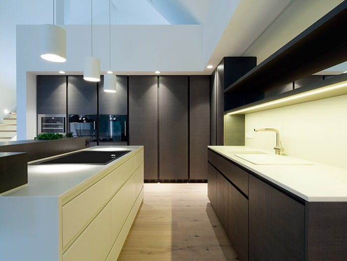 Modern Black Kitchen In Linz Austria