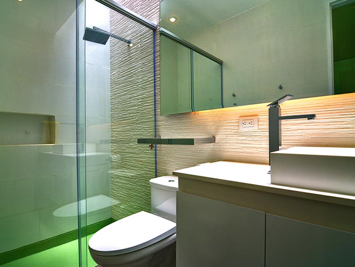 Modern Green Bathroom