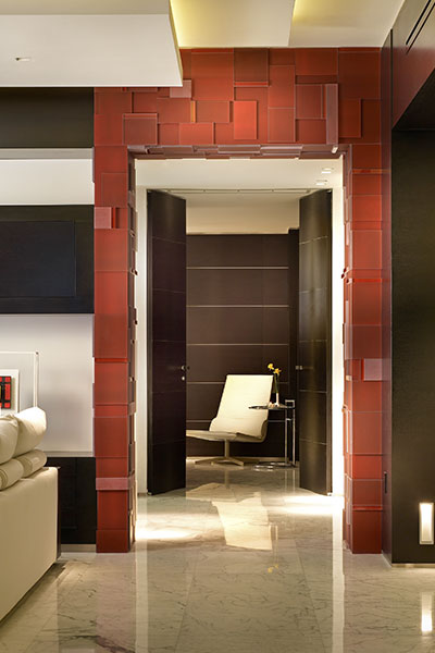 Modern Hallway In Luxurious Apartment In Florida