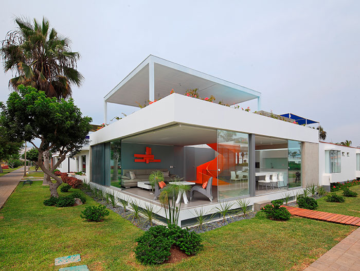 Modern House Exterior In Asia District Peru
