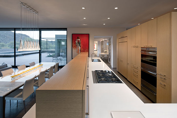 Modern Kitchen And Dining Table