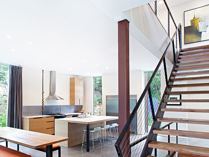 Modern Open-Space Kitchen Design By 360 Architects And Faust Construction