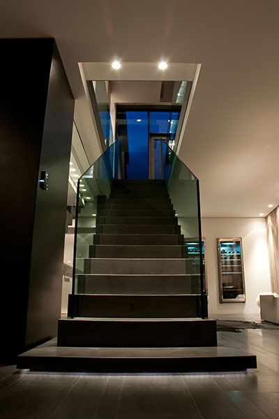 Modern Staircase Leading To The First Floor Of A Stunning House In Iceland