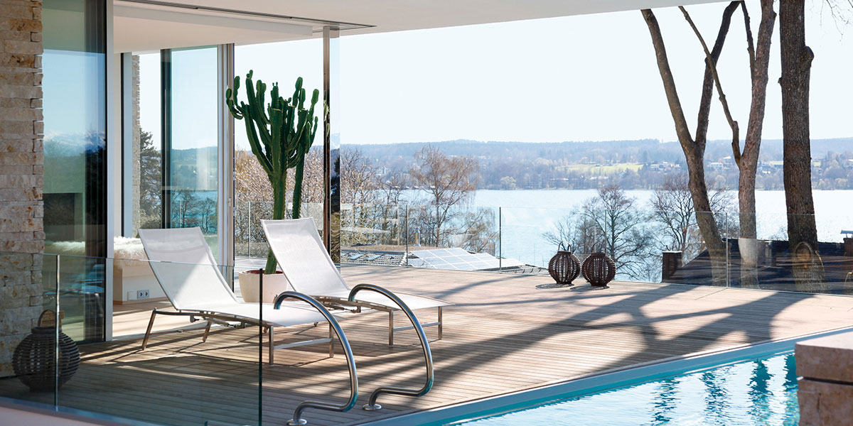 Modern Terrace With Stunning View In Germany