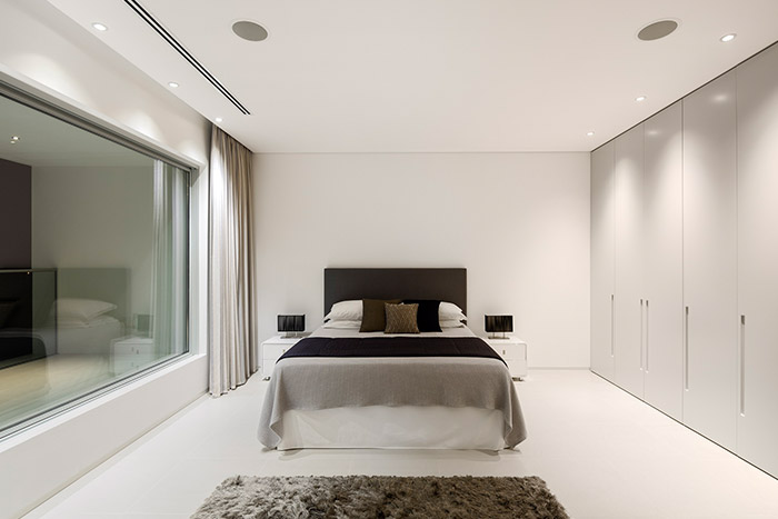 Modern white bedroom design