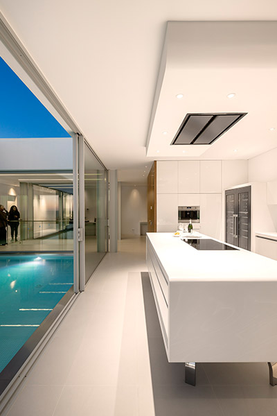 Modern white kitchen design