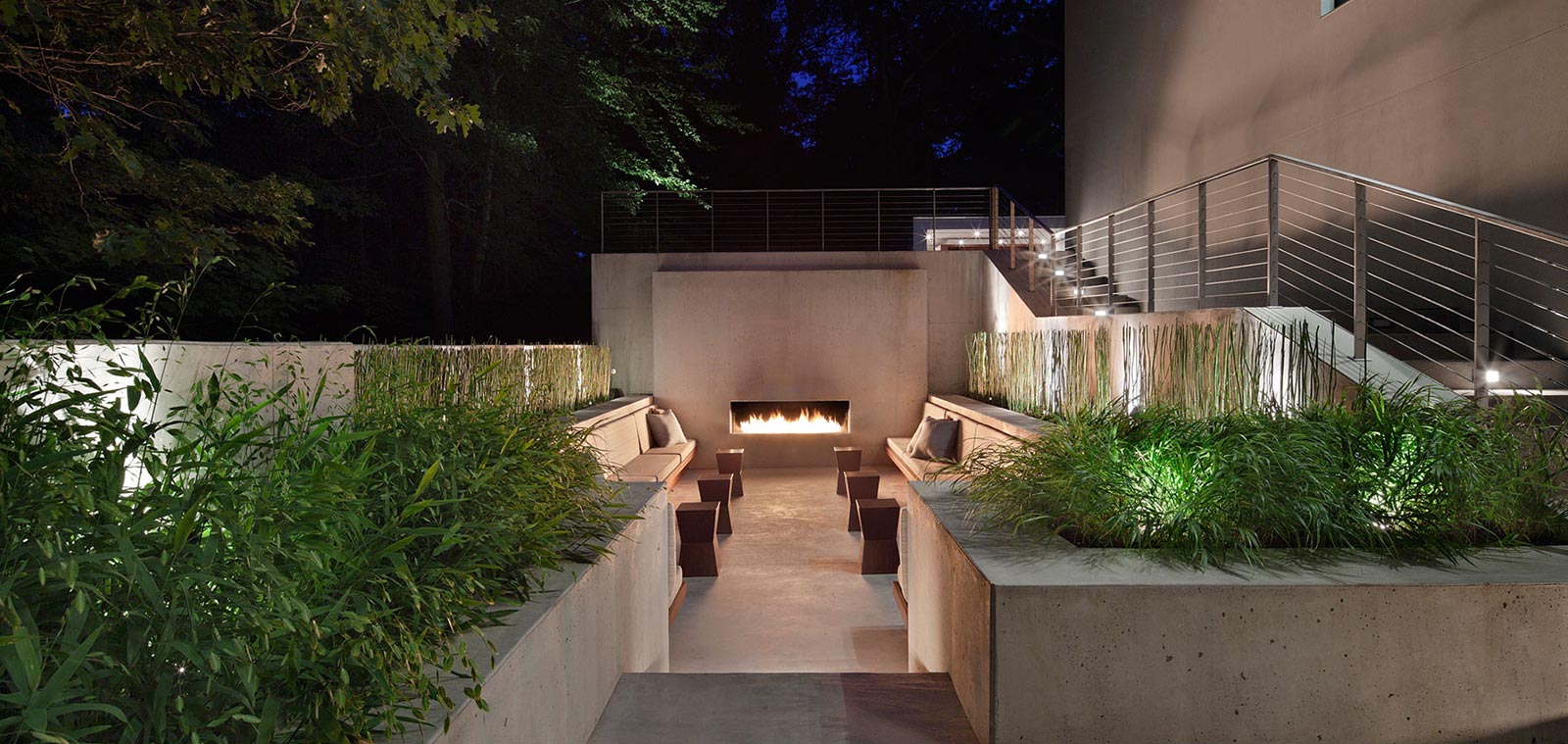 New Canaan Residence by Specht Harpman Outdoor Relaxing Place