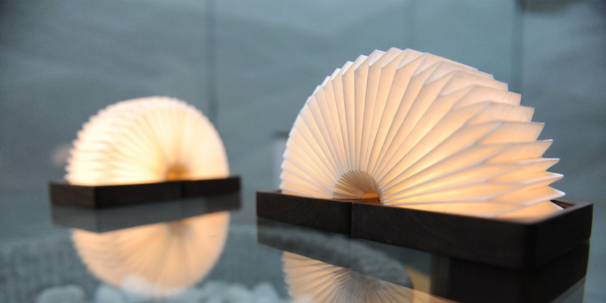 Orilamp Origami-Inspired Smart Lamp that looks like a slinky toy