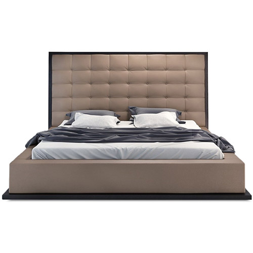 Roscoe Platform Bed Wenge Cocoa Modern Bed