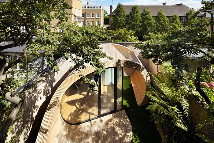 Shoffice Stunning Garden Pavilion Containing Small Office In London