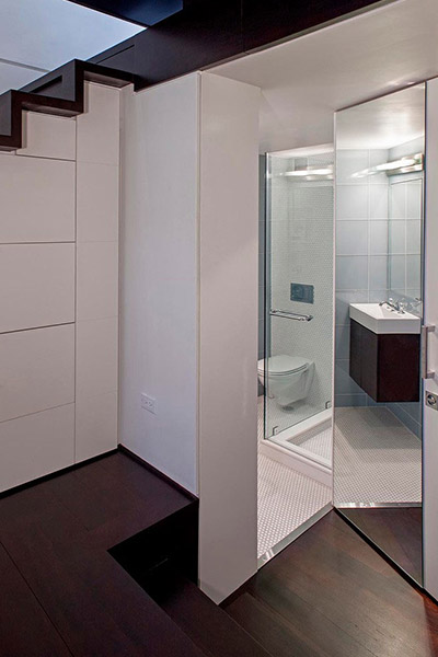 Small Bathroom Design In A Manhattan Micro Loft