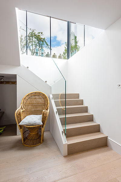 Staircase With Glass Balustrades
