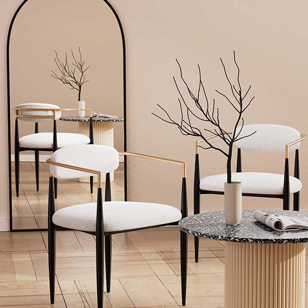 Ackley Amerson Upholstered Dining Chair 2 Piece Set (Set of 2)