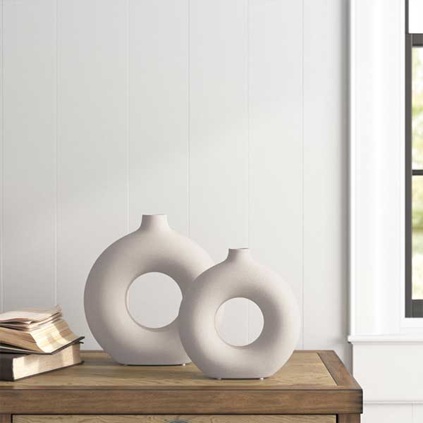 Aionna Ceramic Table Vase (Set of 2)