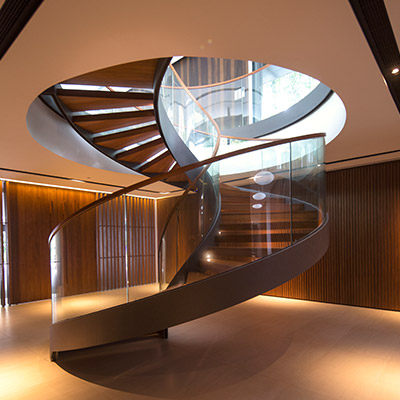 Secret Garden House: Amazing staircase in a contemporary home in Singapore by Wallflower Architecture + Design