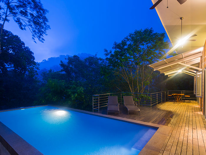 Amazing suspended house with spectacular pool in Costa Rica offers privacy to the owners and spectacular views