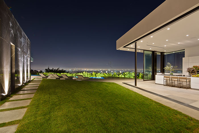 Modern terrace in amazing Tanager Way mansion