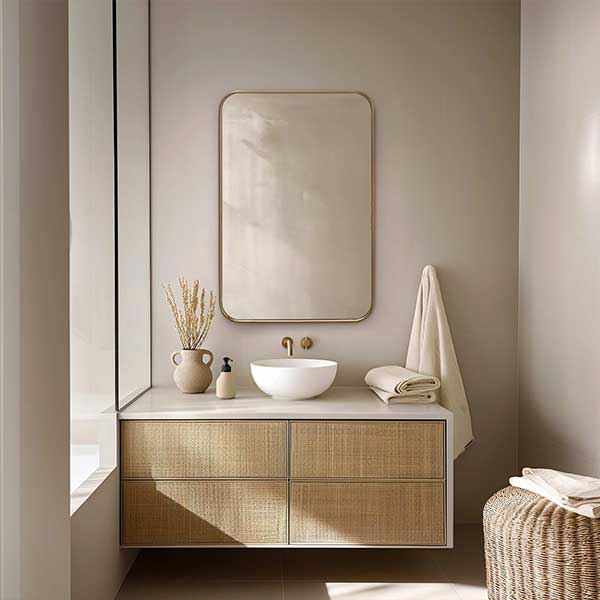 Aria Rounded Rectangle Wall Mirror