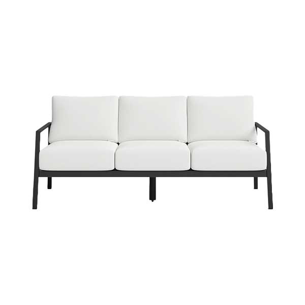 Armando 75” Aluminum Outdoor Sofa with Sunbrella Cushions