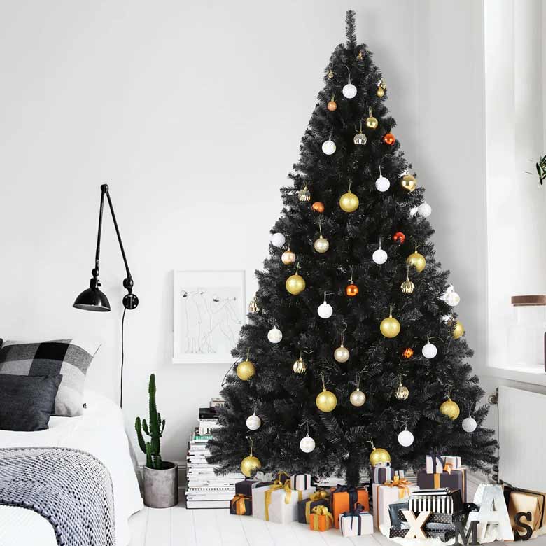 Artificial Black Christmas tree - perfect for Xmas or Halloween