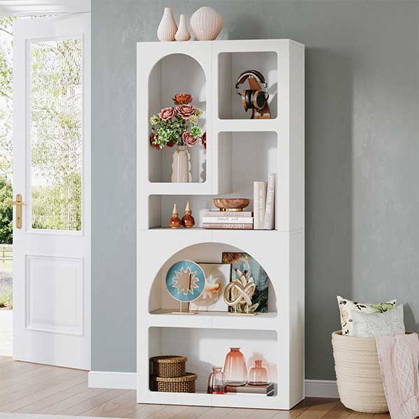 Attwood White Tall Bookshelf
