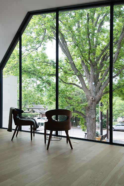 Autohaus, a Texas home designed by Matt Fajkus Architecture to showcase the owners' car collection