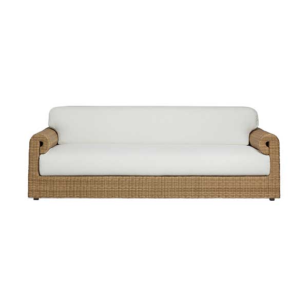 Balla Outdoor Sofa - rattan outdoor sofa with plush cushions