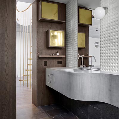 The Books House by Luigi Rosselli Architects in Sydney, Australia - bathroom design