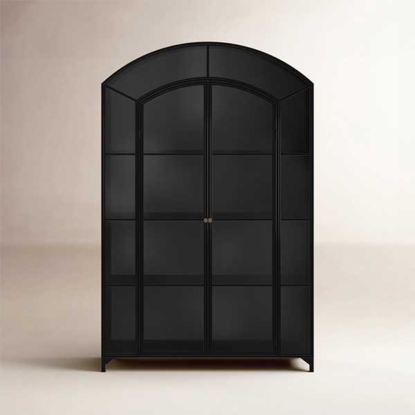Bayline Dining Cabinet - black large arched cabinet you can buy