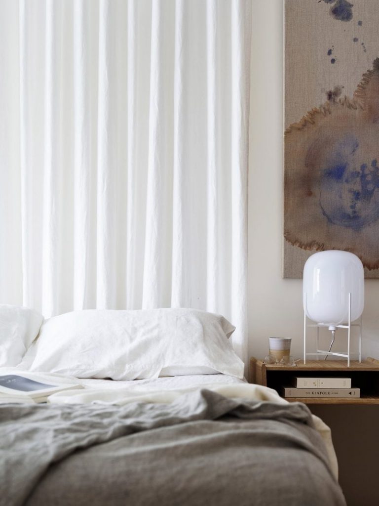 Styling the nightstand is an easy way to make your bedroom look more expensive