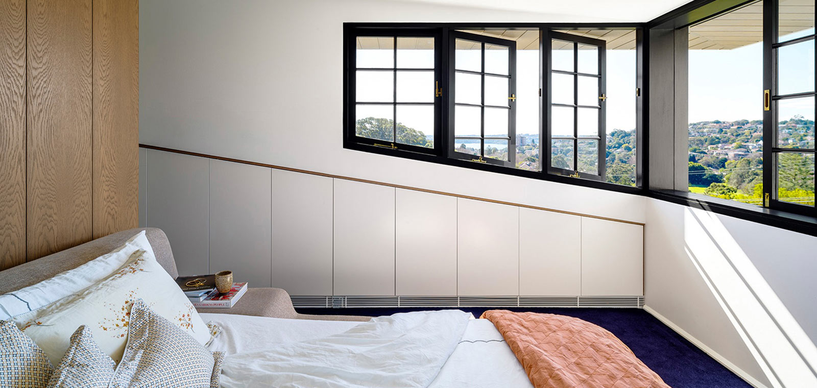 Bougainvillea Row House by Luigi Rosselli Architects - Amazing view from the bedroom of the house