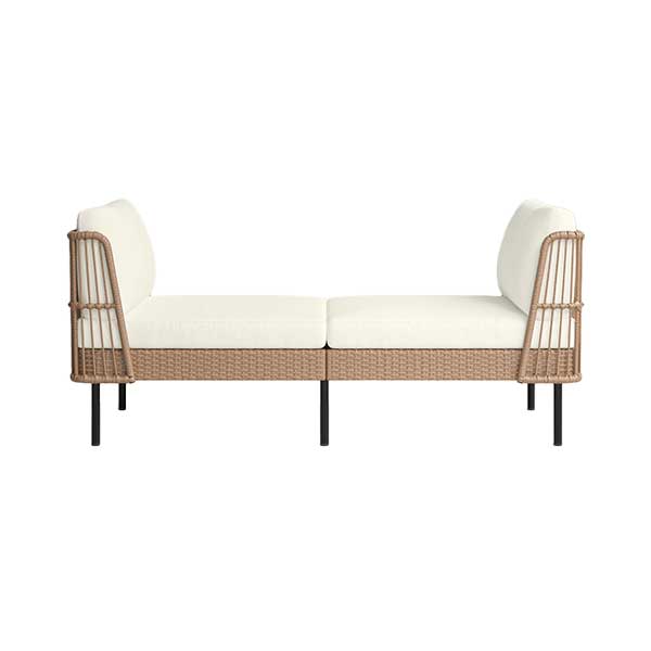 Belulah 74.8'' Wide Straight Metal Patio Daybed with Cushions